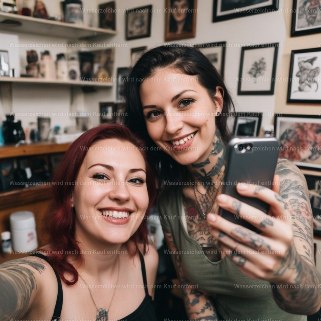 c77ca5f1-f173-46a4-8165-fae433758e02_neuroflash-Smiling_woman_and_tattoo_artist_take_a_selfie_wit_1711184909 - Kopie | Entdecken Sie die faszinierende Welt von Norbert Michels: Surreale Kunstwerke, hochwertige Fotos, Leinwandbilder & Fotoprodukte wie Tassen mit bild7 - Realisiert mit Pictrs.com