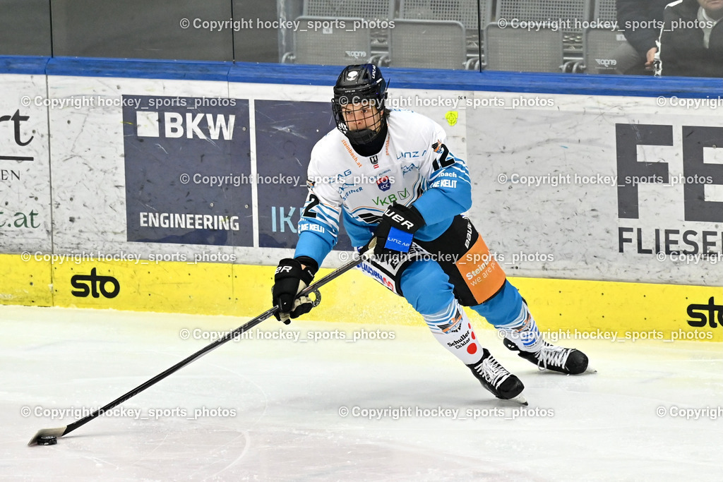 EC IDM Wärmepumpen VSV vs. Steinbach Black Wings Linz | #12 Jonathan Oschgan Black Wings Linz, EC IDM Wärmepumpen VSV vs. Steinbach Black Wings Linz, EC IDM Wärmepumpen VSV vs. Steinbach Black Wings Linz am 23.01.2026 in Villach (Stadthalle Villach), Austria, (Photo by Bernd Stefan)