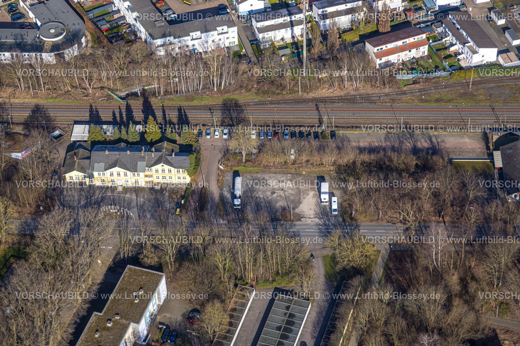 Unna230213164 | Luftbild, Bahnhofsgebäude Bahnhof Königsborn, Unna, Ruhrgebiet, Nordrhein-Westfalen, Deutschland