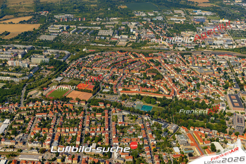 Luftaufnahme Asbachstraße Weimar - Die Luftaufnahme wurde 2025 vom UL-Flugzeug heraus erstellt ( ohne Drohne ) - Hochauflösende Luftaufnahme - für professionelle Ausdrucke geeignet. Die Geschenkidee !Mit Lizenz und Bildrechte bestellbar
