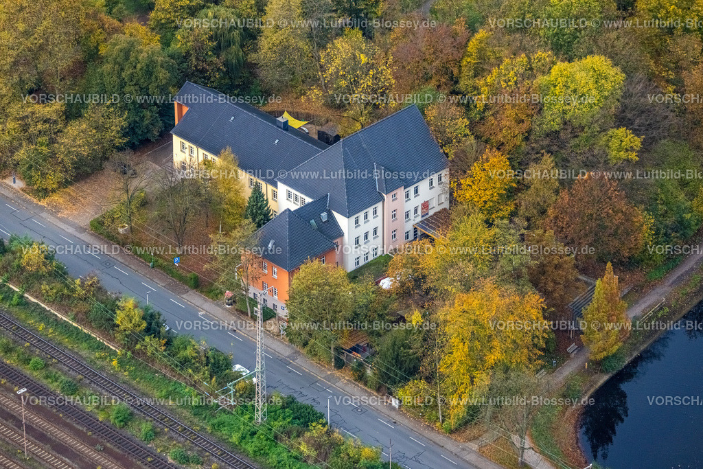 Hamm221011951 | Luftbild, HoppeGarden, Livemusik Veranstaltungsort, Kulturwerkstatt, Friedrich-Ebert-Park, Mitte, Hamm, Ruhrgebiet, Nordrhein-Westfalen, Deutschland