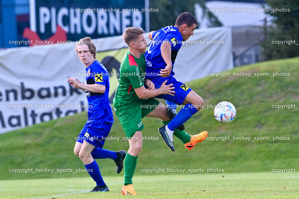 FC Gmünd vs. Union Matrei 19.8.2023 | #6 Jonas Wibmer, #4 Daniel Pichorner, #21 Samuel Benedikt Berger