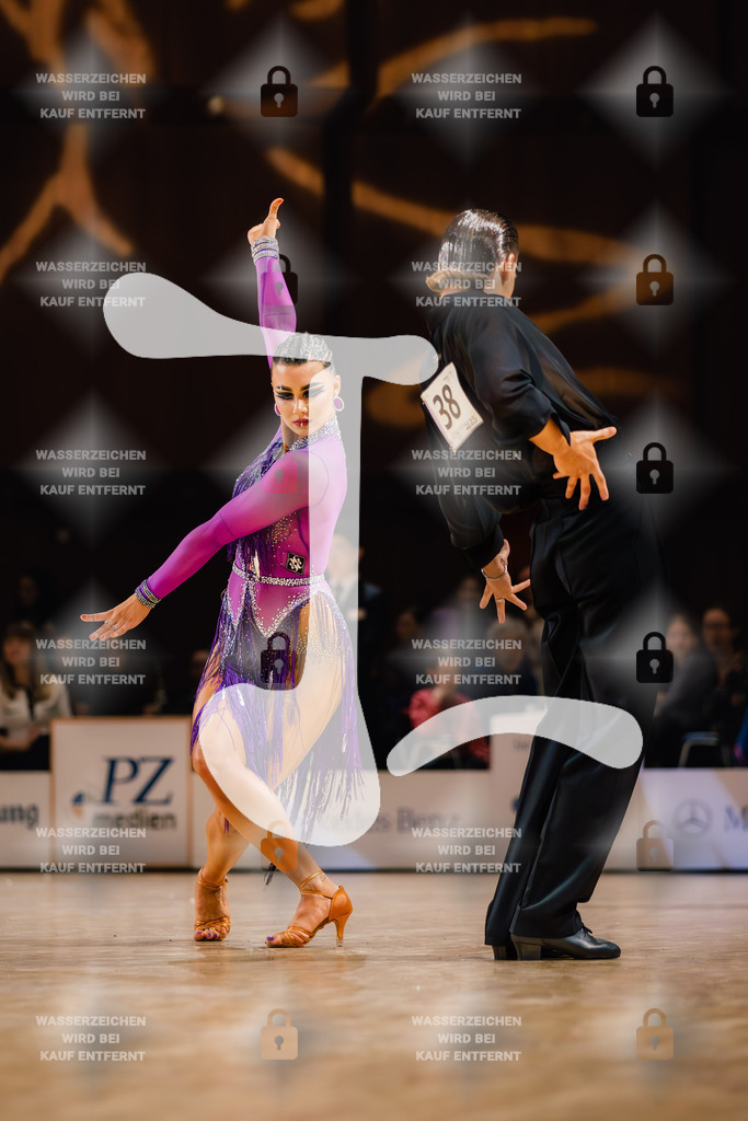 Goldstadtpokal 2025 - WDSF World Open Latin 14th (38) Einoras Degutis _ Ugne Bliujute (Lithuania)-2025-01-25-8006 | Webshop for digital downloads and prints of dance sport, event & show photographer Julian Link - Realisiert mit Pictrs.com