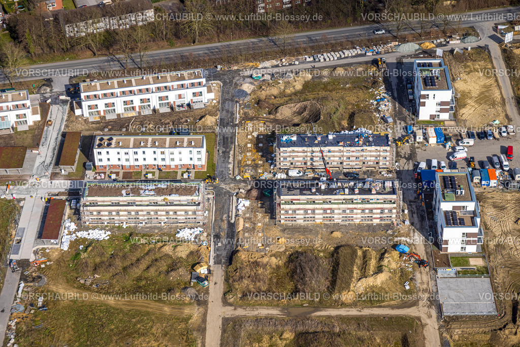 Selm260307004 | Luftbild, Wohnen am Auenpark Baustelle mit Neubau Wohnhäuser, Beifang, Selm, Münsterland, Nordrhein-Westfalen, Deutschland