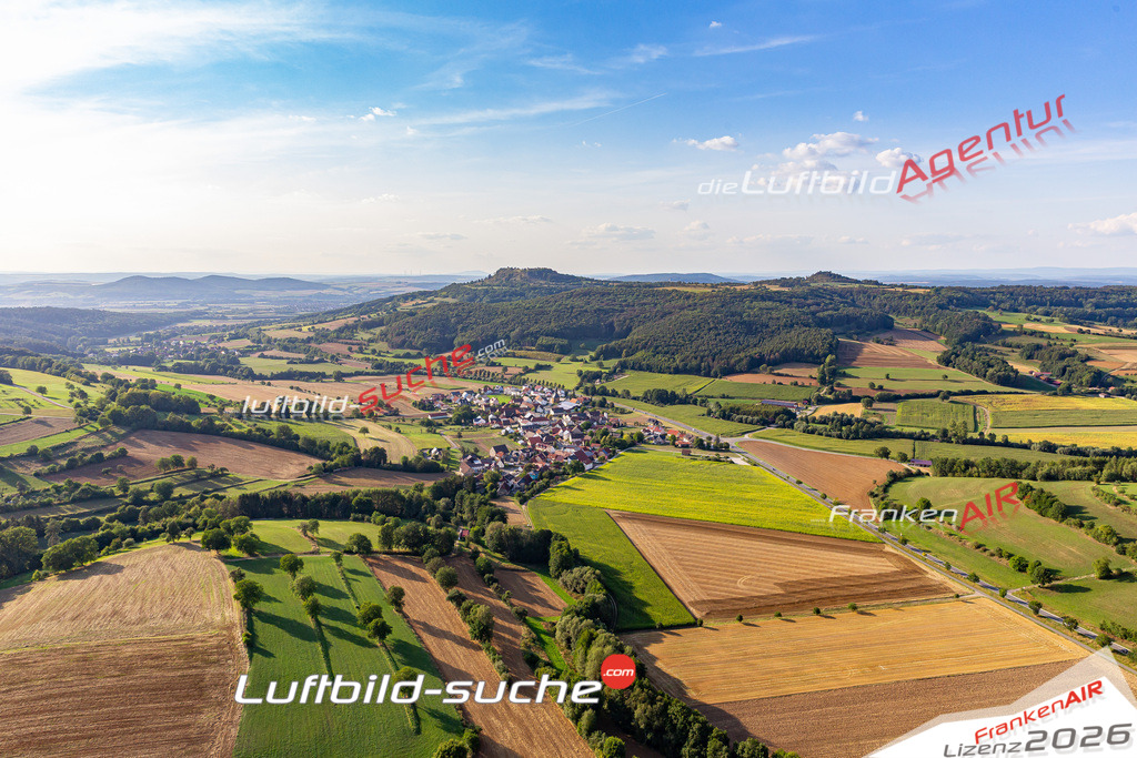 Das Luftbild der Stadt Stublang wurde 2019 vom Flugzeug heraus erstellt (keine Drohne) Aufnahmehöhe ca.400 Meter- hohe Auflösung- beste Druck-Qualität garantiert!