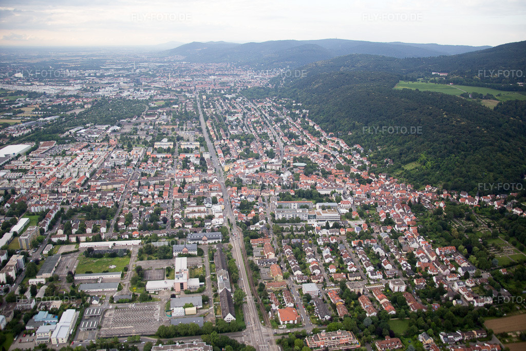 Luftbild: B3 Römerstr im Ortsteil Rohrbach in Heidelberg im Bundesland Baden-Württemberg in Deutschland. Foto: IMG_090843.jpg vom 04.07.2016 durch Werner Riehm/FLY-FOTO.de