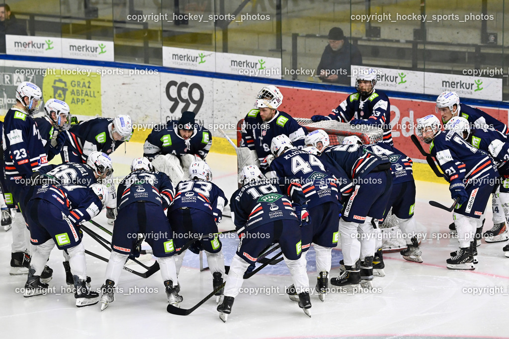ATSE Graz vs. EHC Lustenau | ATSE Graz Mannschaft, ATSE Graz vs. EHC Lustenau, ATSE Graz vs. EHC Lustenau am 14.02.2026 in Graz (Merkur Eishalle ), Austria, (Photo by Bernd Stefan)