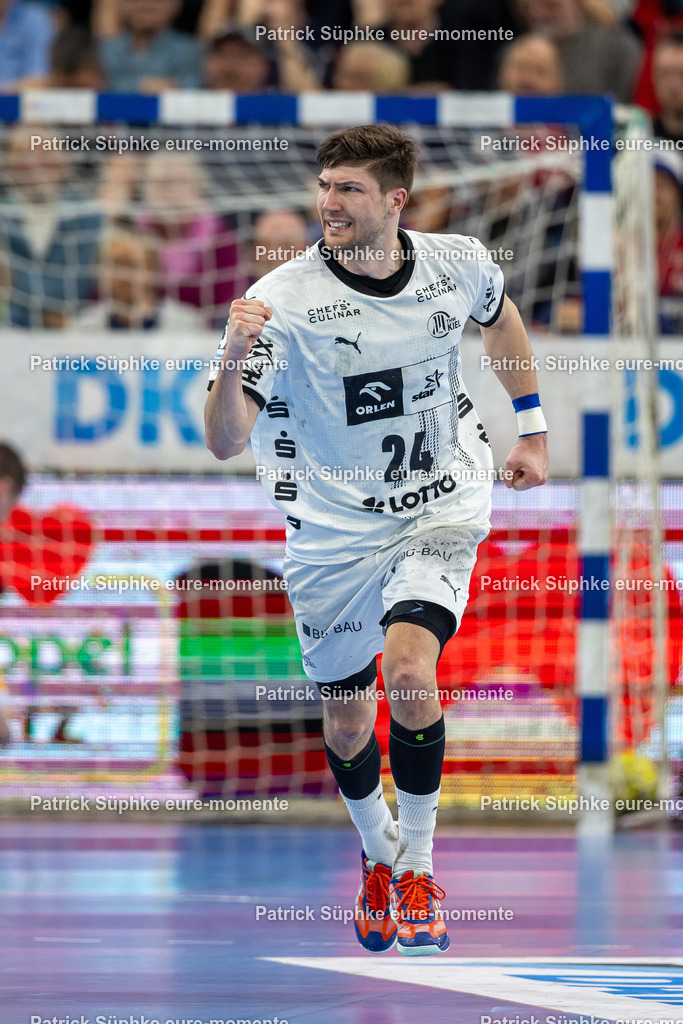 Handball I Herren I Daikin HBL I Saison 2024-2025 I 23. Spieltag I SG Flensburg-Handewitt - THW Kiel | Handball: Bundesliga, SG Flensburg-Handewitt - THW Kiel, 23. Spieltag, GP JOULE ArenaLukas Zerbe (24, THW Kiel)