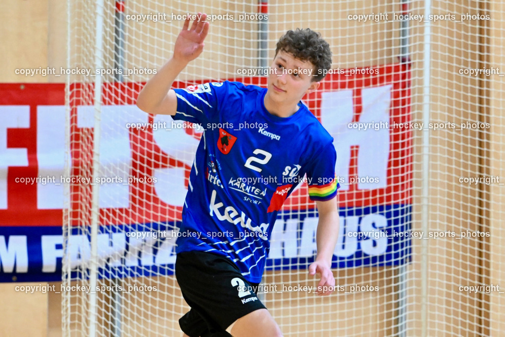 SC Ferlach vs. HSG Holding Graz 23.9.2023 | #2 LÄNGLE Caspar SC Ferlach, SC Ferlach vs. HSG Holding Graz 23.9.2023, SC Ferlach vs. HSG Holding Graz am 23.09.2023 in Bleiburg (Ballspielhalle Ferlach), Austria, (Photo by Bernd Stefan)