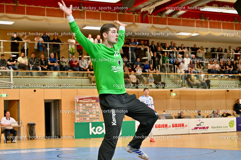 SC Ferlach vs. ALPLA HC Hard | #12 Gurskis Lukas SC Hard, SC Ferlach vs. ALPLA HC Hard, SC Ferlach vs. ALPLA HC Hard am 05.04.2025 in Ferlach (Ballspielhalle Ferlach), Austria, (Photo by Bernd Stefan)