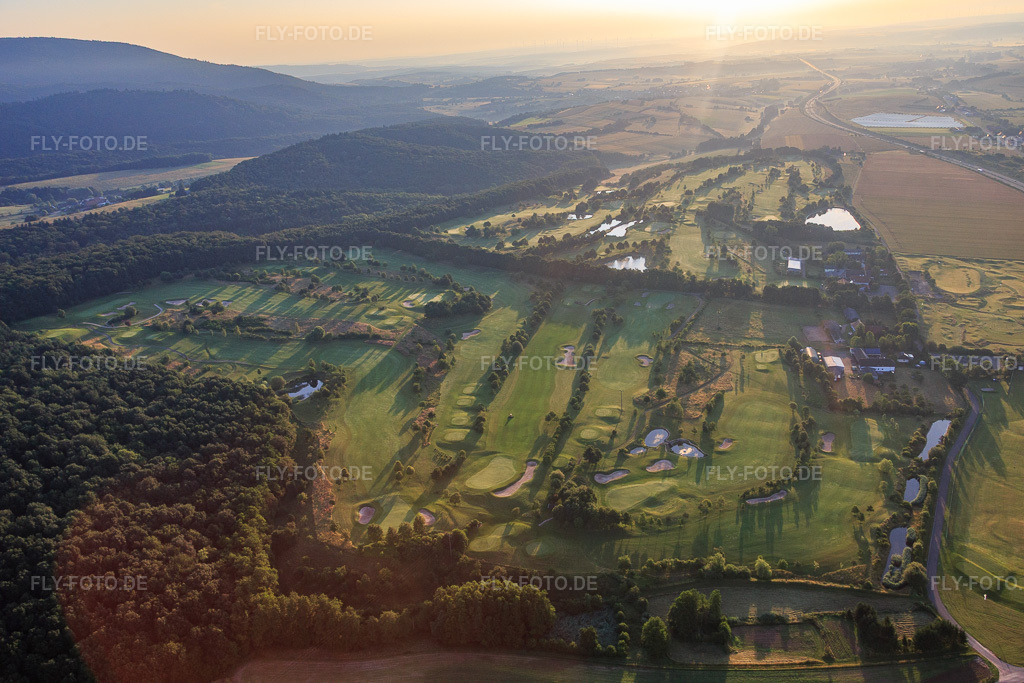 Luftbild: Golfplatz des Golfclub am Donnersberg e.V. in Imsbach im Bundesland Rheinland-Pfalz in Deutschland. Foto: IMG_091248.jpg vom 07.07.2016 durch Werner Riehm/FLY-FOTO.deGC Donnersberg - Golfclub am Donnersberg