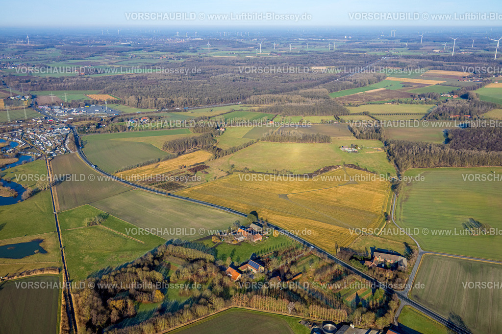 Hamm260103000Lippetal | Luftbild, geplantes interkommunales Projekt zum Bau eines Rechenzenrums auf der stadtgrenze Hamm und Lippetal, Ostdolberg, Lippetal, Hamm, Ruhrgebiet, Nordrhein-Westfalen, Deutschland