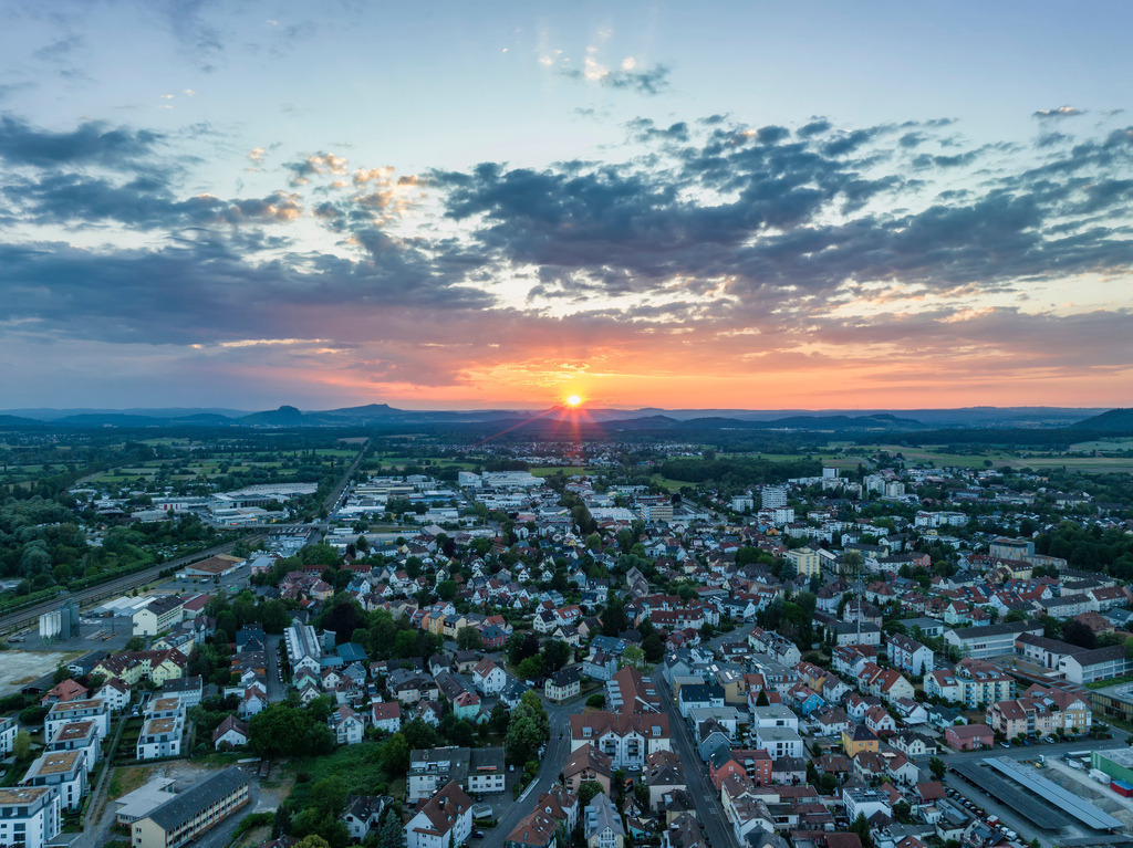 Radolfzellbilder_0472 | Luftbild von der Stadt Radolfzell bei Sonnenuntergang - Realisiert mit Pictrs.com