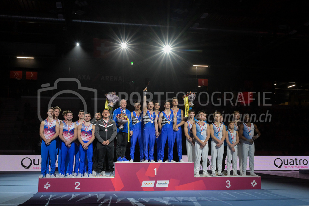 Schweizer Meisterschaften Kunstturnen Mannschaften Männer (A) - 22. November 2025 | Schweizer Meisterschaften Kunstturnen Mannschaften Männer (A)AXA Arena, WinterthurBild: Sportfotografie Markus Aeschimann | www.markus-aeschimann.ch - Realisiert mit Pictrs.com