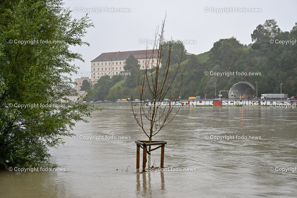 Linz_ Hochwasser_ 29.08.2023-11 | 29.8.2023, Linz, AUT, Urfahr, Hochwasser, im Bild Alt-Urfahr, Donau Badestrand uebeflutet