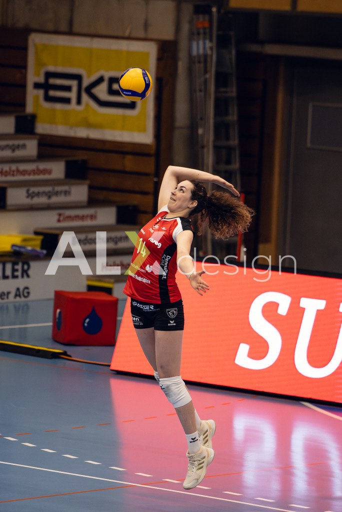Volleyball I Frauen I Saison 2025-2026 I Volleyball NLA | Women I Round 14 I VC Kanti Schaffhausen - NLZ Volleyball Academy Zürich I 16.01.2026 | VC Kanti Schaffhausen - 14 Josipa Marković (HR) – Aussen - Realisiert mit Pictrs.com