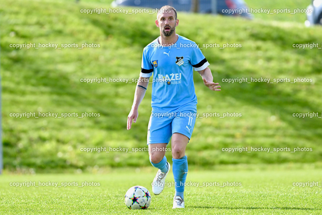 SC Landskron vs. SVG Bleiburg | #17 Patrick Paul Oswaldi SVG Bleiburg, SC Landskron vs. SVG Bleiburg, SC Landskron vs. SVG Bleiburg am 28.04.2024 in Villach (Sportzentrum Landskron), Austria, (Photo by Bernd Stefan)