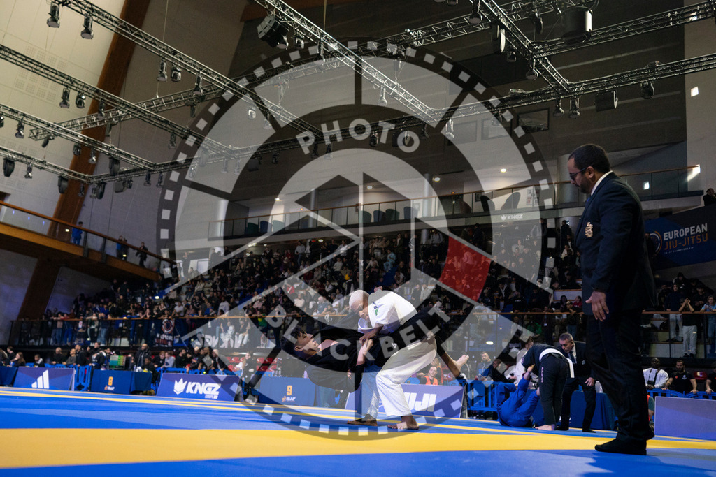 20240119PBB1589 | Fighters compete during the IBJJF European Championship in Paris, France, on January 19, 2024.