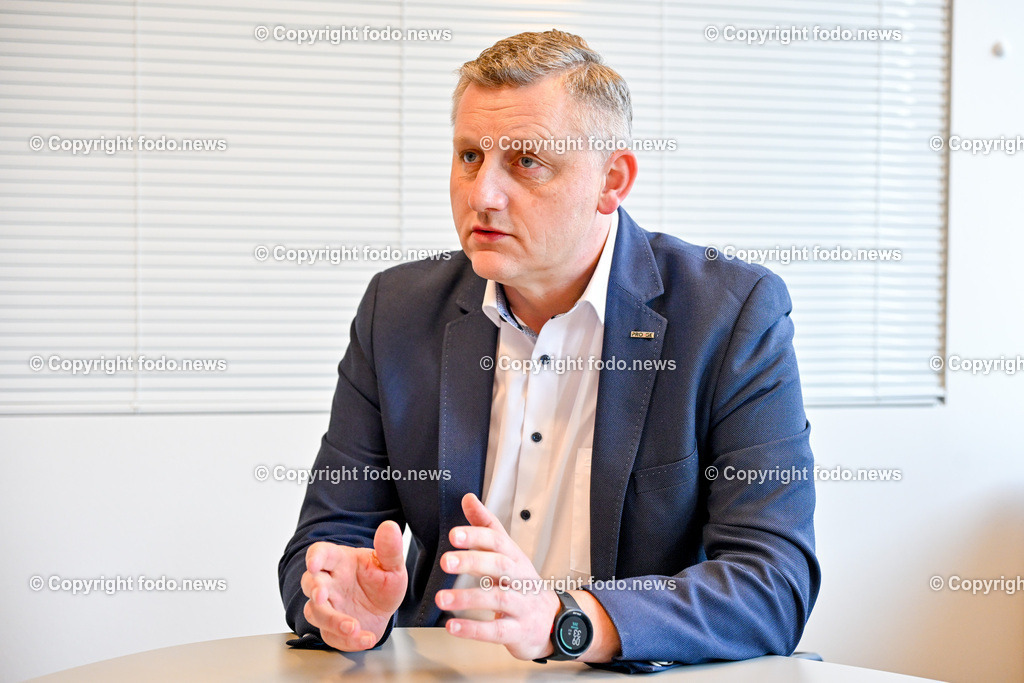 Reinhold Binder (Bundesvorsitzender der Produktionsgewerkschaft PRO-GE)_ 08.03.2024-6 | 08.03.2024, Linz, AUT, Linz, im Bild Reinhold Binder (Bundesvorsitzender der Produktionsgewerkschaft PRO-GE)