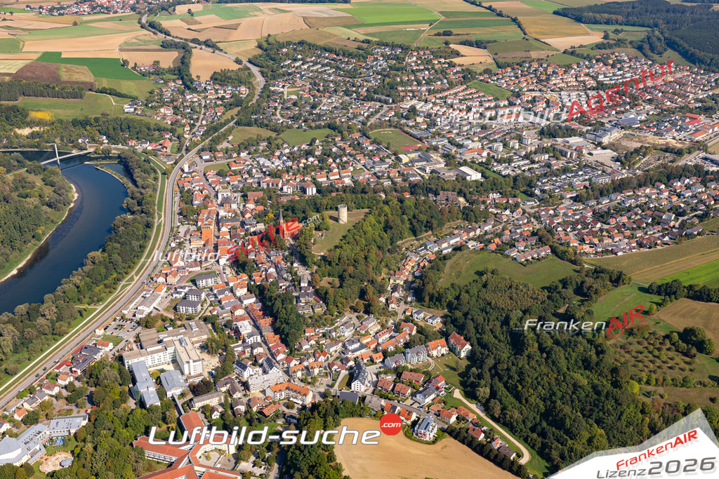 Das Luftbild der Stadt Bad-Abbach wurde 2020 vom Flugzeug heraus erstellt (keine Drohne) Aufnahmehöhe ca.400 Meter- hohe Auflösung und Qualität garantiert!