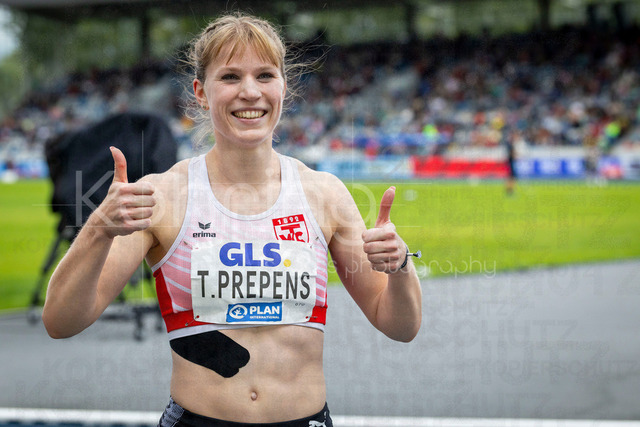 Deutsche Leichtathletik-Meisterschaften; Bochum-Wattenscheid, 26.07.2026 | Zweiter Platz für Torben Prepens (TV Cloppenburg) über 200m; Deutsche Leichtathletik-Meisterschaften am 26.07.2026 im Lorheide-Stadion, Bochum-Wattenscheid (Nordrhein-Westfalen).