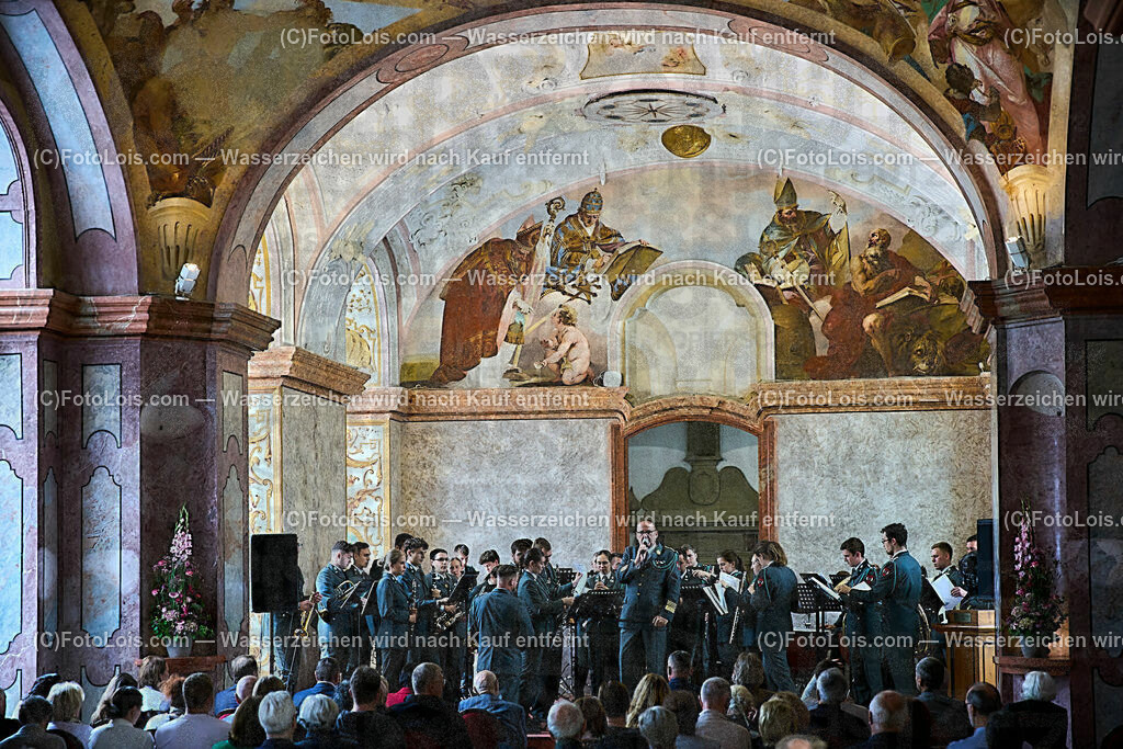 ALP1901_XXXIX_Chopin-Festval_Ausklang_Militaermusik NOe | (C)FotoLois.com, Alois Spandl, XXXIX. internationales CHOPIN-Festival in der Kartause Gaming, AUSKLANG in der Barockbibliothek mit der Militärmusik Niederösterreich unter der Leitung von Militärkapellmeister Oberst Adolf Obendrauf, So 6. August 2023.
