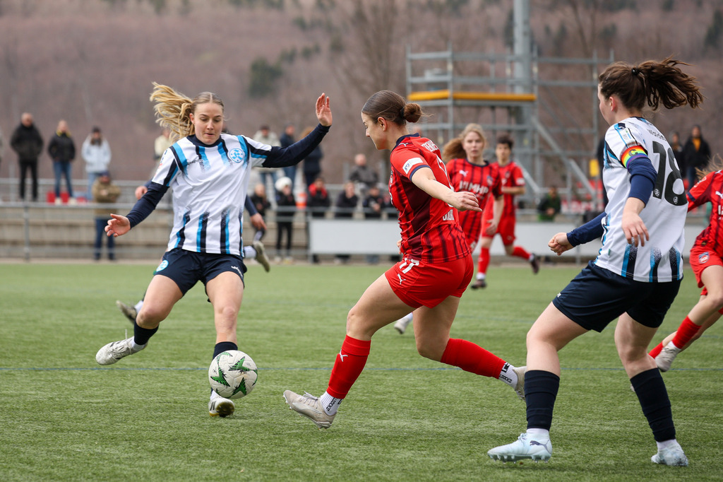 20260329-FCH-WaldebeneStuttgart_016 | 1.FC Heidenheim 1846 vs. FSV Waldebene Stuttgart, Fußball, Frauen, Oberliga, 2025/2026, 15. Spieltag, 29.03.2026 in Heidenheim, Kunstrasen b. Voith-Arena West(Foto: Michael Bulling) - Realisiert mit Pictrs.com