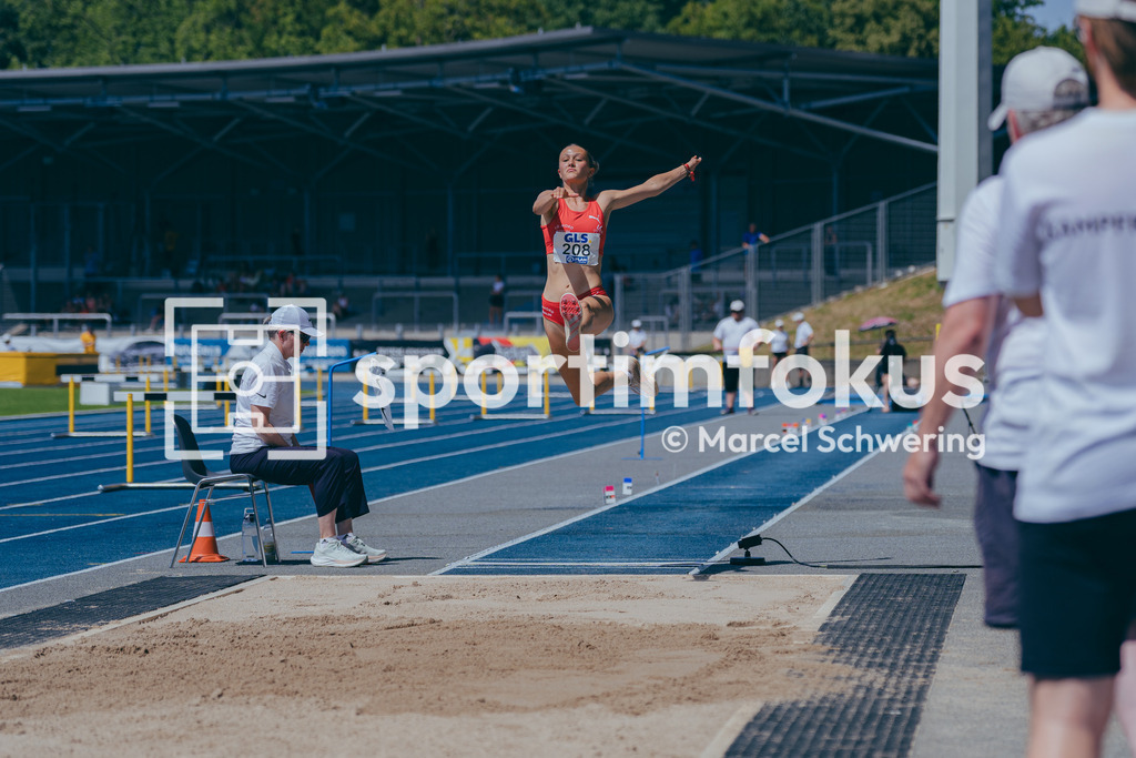 Deutsche Meisterschaften U20 / U16 2026 | Carlotta Loewenthal, LG Nord Berlin, 208, Weitsprung, Deutsche Meisterschaften der U20 &amp; U16 2026, Lohrheidestadion Bochum-Wattenscheid, 12.07.2026. Foto: Marcel Schwering / sportimfokus - Realisiert mit Pictrs.com