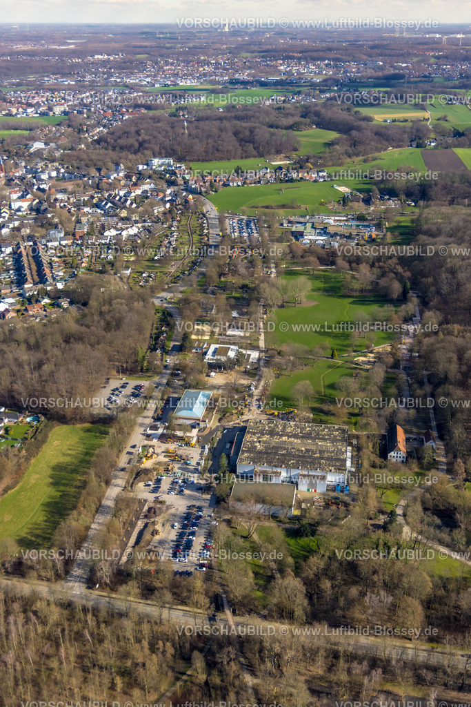 Herne230212155 | Luftbild, Gysenberghalle im Gysenbergpark, Eishalle Hannibal Arena, Börnig, Herne, Ruhrgebiet, Nordrhein-Westfalen, Deutschland