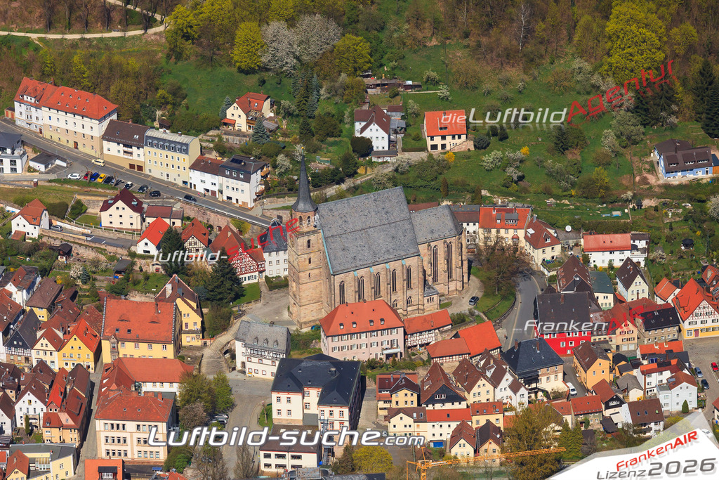 Luftbild von  Kulmbach - Luftaufnahme wurde 2016 von https://frankenair.de mittels Flugzeug (keine Drohne) erstellt - die Geschenkidee