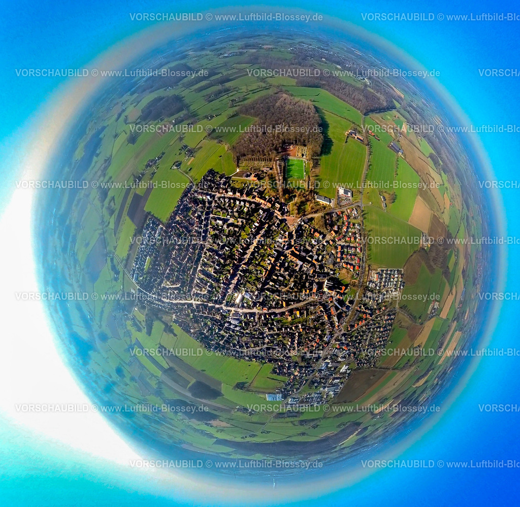 Nordkirchen230290028_Suedkirchen | Luftbild, Ortsansicht Südkirchen, Nordkirchen, Münsterland, Nordrhein-Westfalen, Deutschland