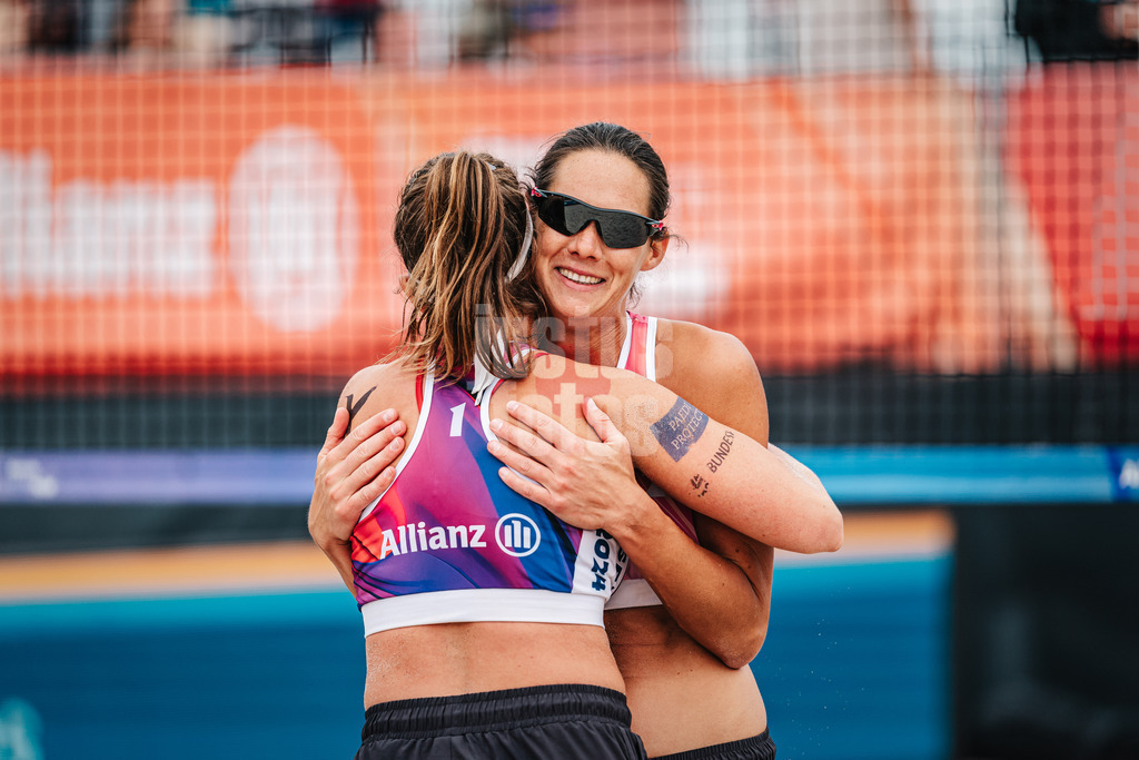 Beachvolleyball | Frauen | Allianz German Beach Tour 2024 | Tourstop Kühlungsborn 2 | 17.08.2024 | v.l. Isabel Schneider und Kira Walkenhorst