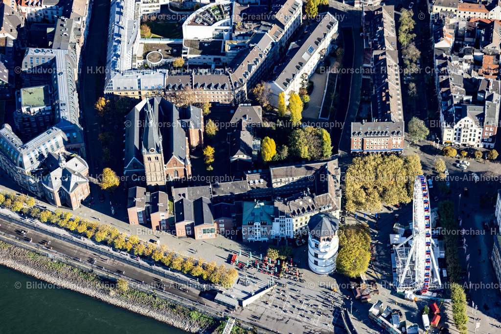 luftbild-duesseldorf-altstadt-burgplatz-rheinterrassen-kasematten-8905 | Luftbildfotografie Hermann Klöpper - Realisiert mit Pictrs.com