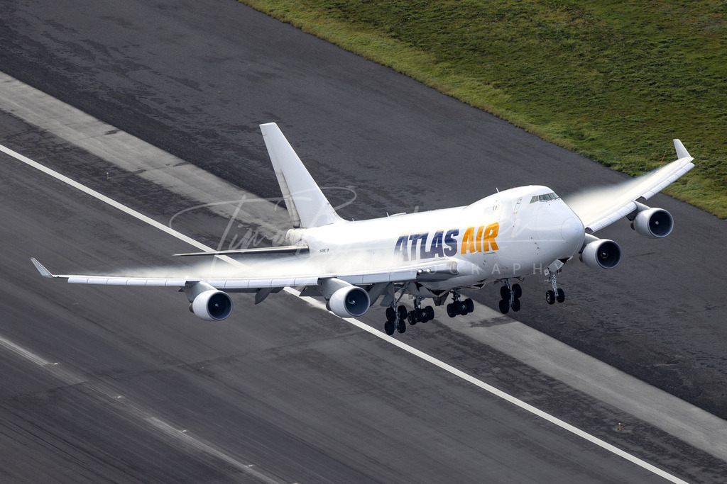 Atlas Air Boeing 747 departure from Anchorage | Anchorage - Realisiert mit Pictrs.com