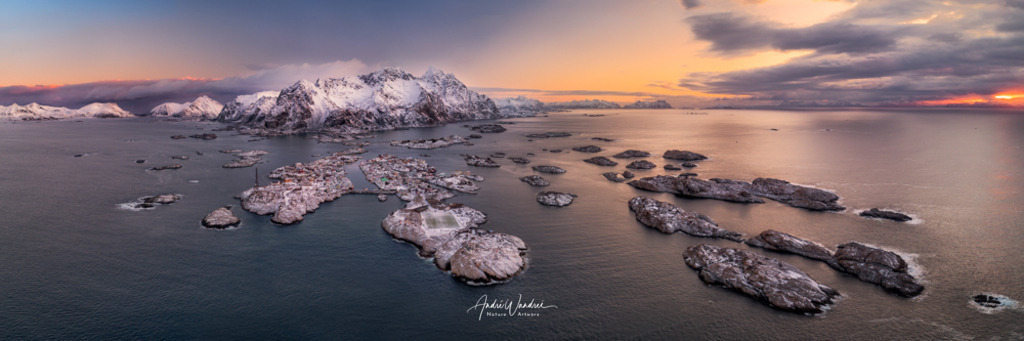 Henningsvaer Panorama | Andre Wandrei - Nature Artworx - Realisiert mit Pictrs.com