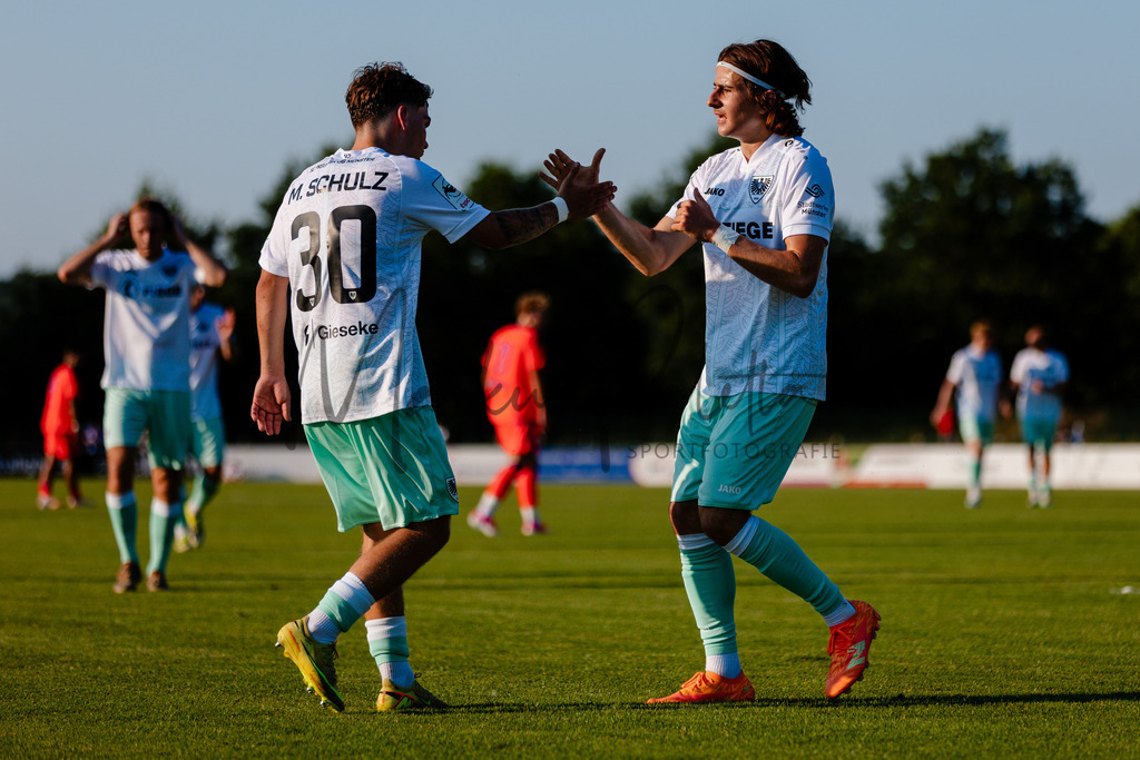 Testspiel, Saison 2026/27: SC Preußen Münster - Kickers Emden | Billerbeck, 10.07.2026: Testspiel, SC Preußen Münster gegen Kickers Emden auf der Anlage des DJK Billerbeck in Billerbeck. Foto: sportfotografie.ms | Markus Paletta - Realisiert mit Pictrs.com