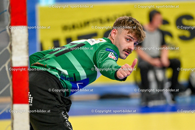 AUT, HLA, HC Linz AG vs Fivers WAT Margareten | 21.05.2024, Sporthauptschule Linz-Kleinmuenchen, AUT, HLA, HC Linz AG vs Fivers WAT Margareten, im Bild Florian Kaiper (Linz)


// HLA, Handball Liga Austria Match between HC Linz AG vs Fivers WAT Margareten in Linz, Austria on 2024/05/21