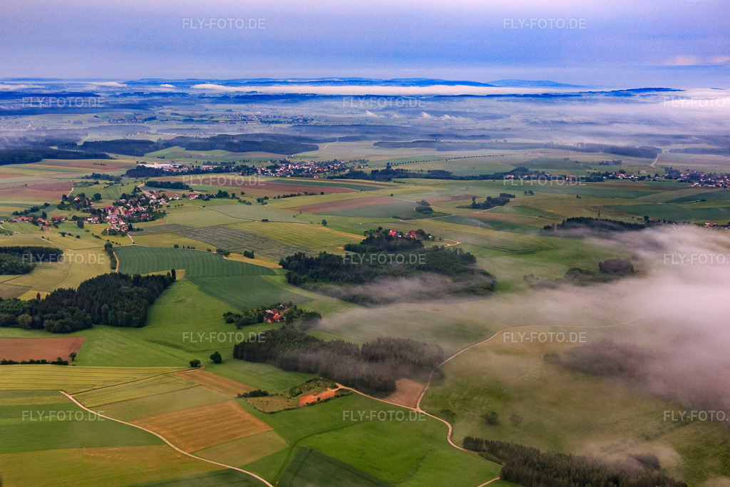 Luftbild: Gröbelmeierhof aus Nordwesten im Ortsteil Bietingen in Sauldorf im Bundesland Baden-Württemberg in Deutschland. Foto: IMG_115074.jpg vom 10.06.2019 durch Werner Riehm/FLY-FOTO.de