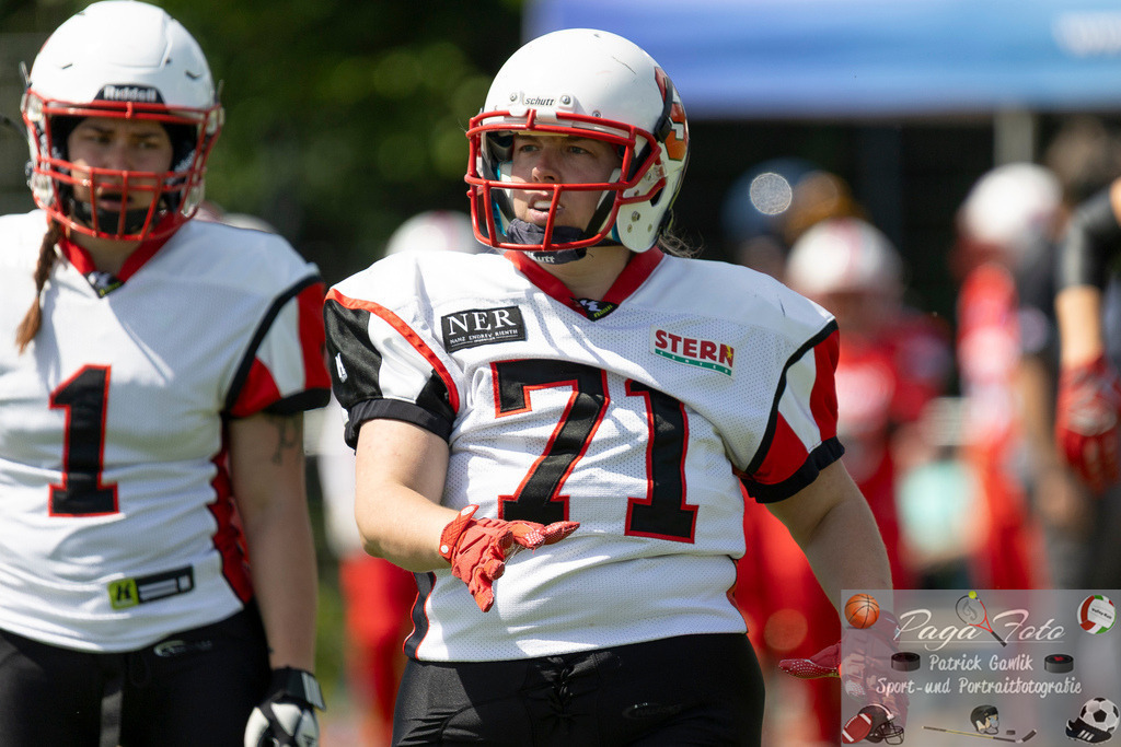 GFLW 1: German Football League Women 1: Rodgau Pioneers Ladies - Stuttgart Scorpions Sisters, 07.06.2026 | Kim Vivienne Baumann (Stuttgart Scorpions Sisters #71), Rodgau Pioneers Ladies - Stuttgart Scorpions Sisters, Rodgau, Maingau-Energie-Stadion "Am Weichsee", 7.6.2026 - Realisiert mit Pictrs.com