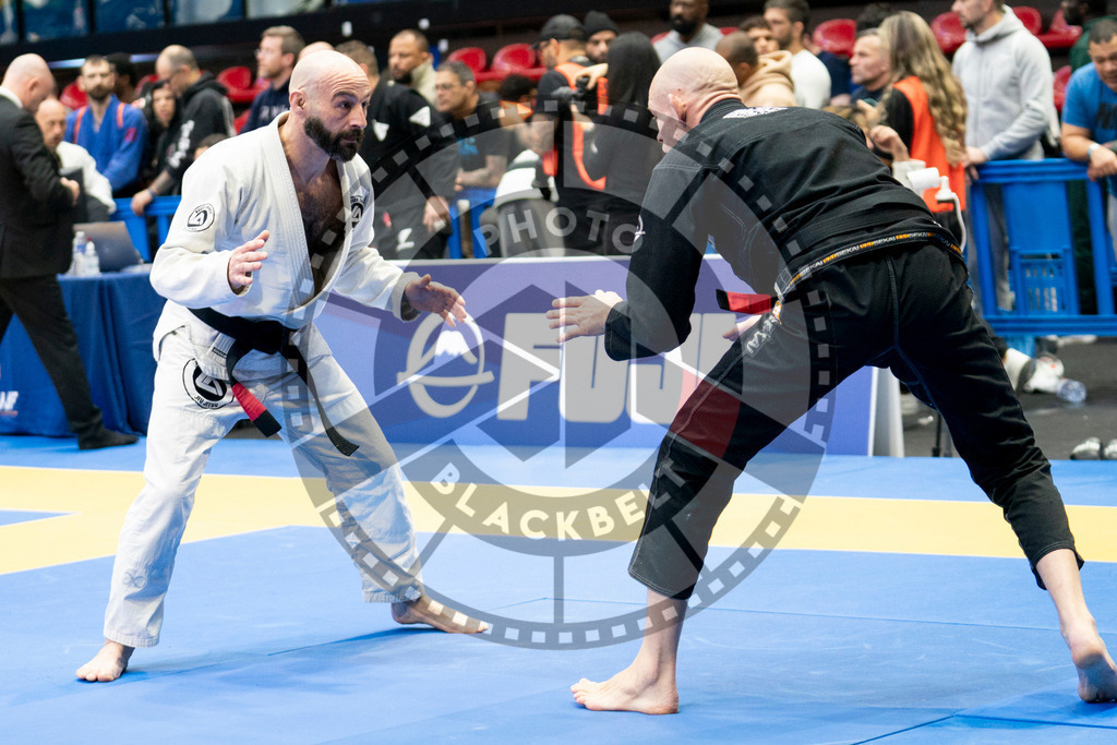 20240124PBB03855 | Fighters compete during the second day of the IBJJF European Championship in Paris, France, on January 24, 2024.