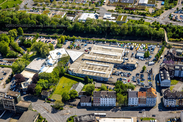 Hagen230502176 | Luftbild, Mercedes Händler Jürgens, Haspe, Hagen, Sauerland, Nordrhein-Westfalen, DeutschlandMercedes Händler Jürgens,