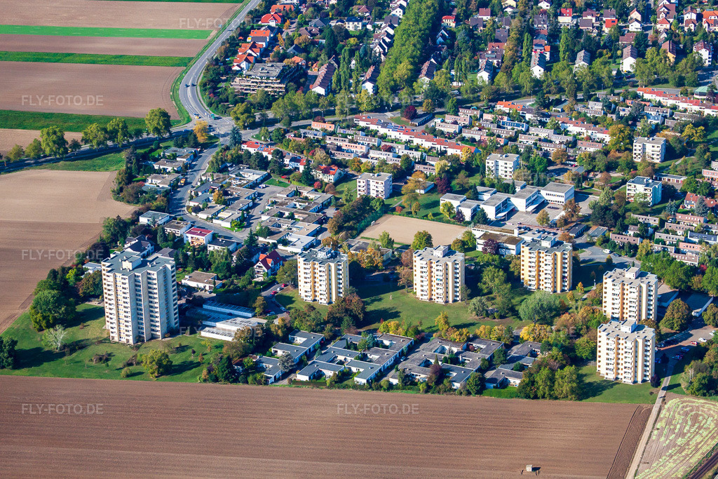 Luftbild: Frankenthal Süd, Carl-Bosch-Ring in Frankenthal im Bundesland Rheinland-Pfalz in Deutschland. Foto: IMG_21884.jpg vom 09.10.2009 durch Werner Riehm/FLY-FOTO.de