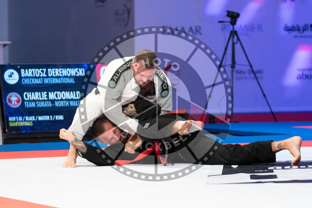 20231107PBB5047 | Fighters compete during the AJP World Master Championship in the Mubadala Arena in Abu Dhabi, Arab United Emirates, on November 7, 2023.