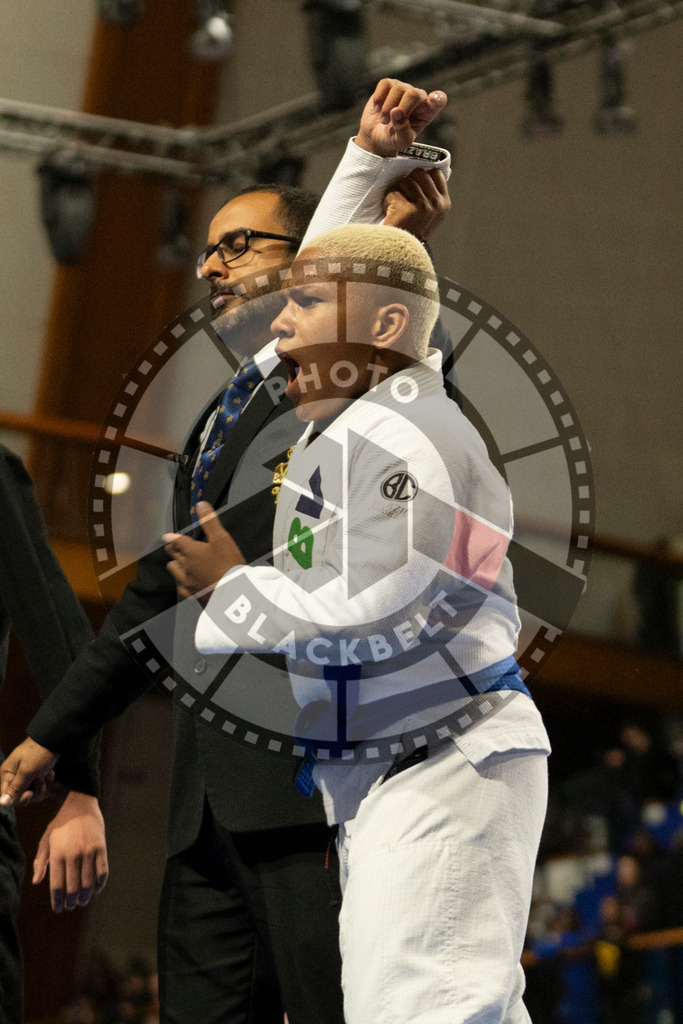 20240119PBB1663 | Fighters compete during the IBJJF European Championship in Paris, France, on January 19, 2024.