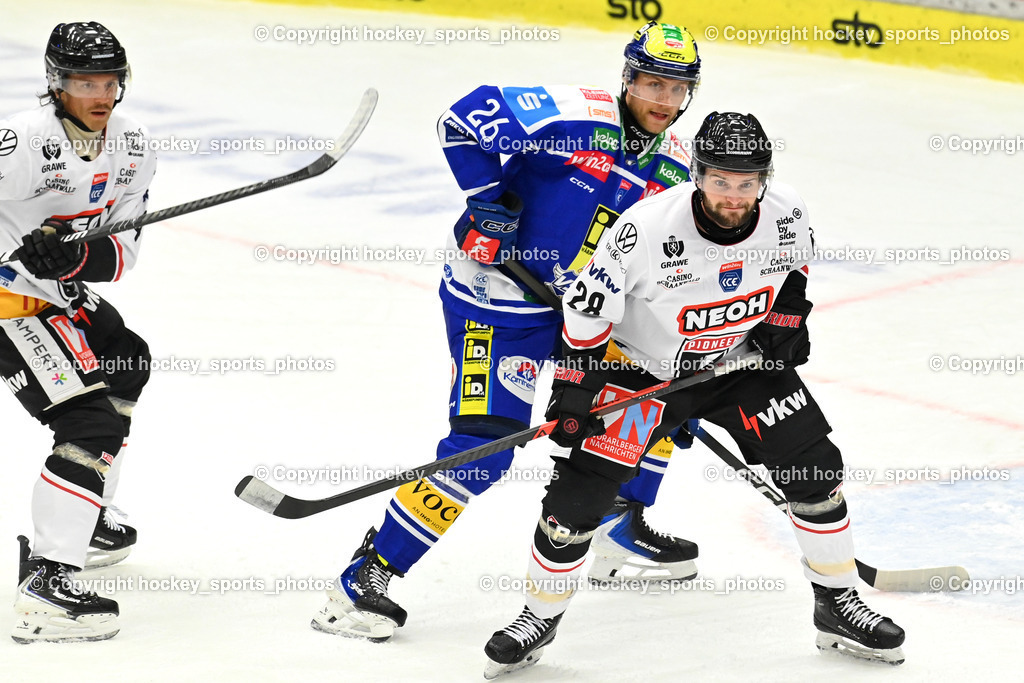 EC IDM Wärmepumpen VSV vs. Pioneers Vorarlberg | #28 Louie Roehl Pioneers Vorarlberg, #26 Guus van Nes EC VSV, #4 Ramon Schnetzer Pioneers Vorarlberg, EC IDM Wärmepumpen VSV vs. Pioneers Vorarlberg, EC IDM WÄRMEPUMPEN VSV vs. Pioneers Vorarlberg am 03.10.2025 in Villach (Stadthalle Villach), Austria, (Photo by Bernd Stefan)