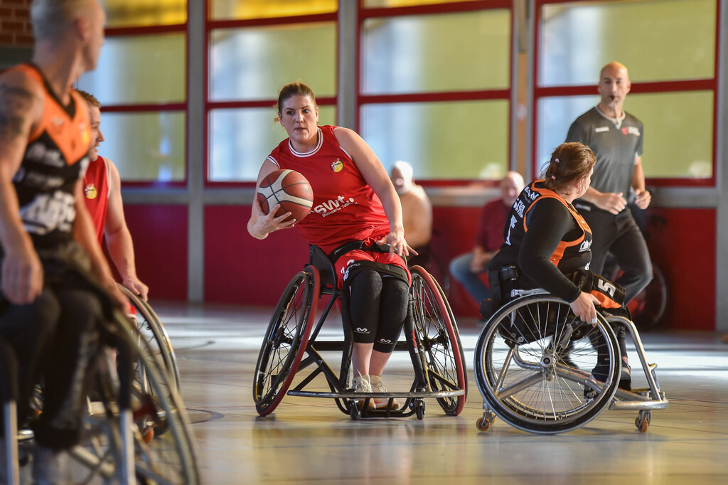 2024-10-26-0091 | RSKV Tuebingen vs. Hannover United 2, Rollstuhlbasketball, 2. Bundesliga Sued, 3. Spieltag, Saison 2024/2025, 26.10.2024, Foto: Ralph Kunze - Realisiert mit Pictrs.com