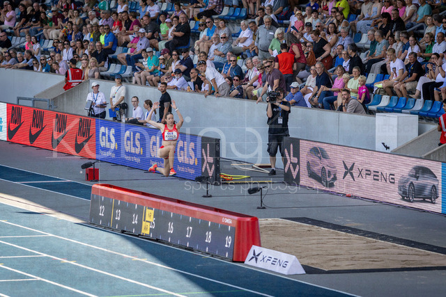 Deutsche Leichtathletik-Meisterschaften; Bochum-Wattenscheid, 25.07.2026 | Christina Ammer (TuS 1860 Pfarrkirchen) beim Dreisprung; Deutsche Leichtathletik-Meisterschaften am 25.07.2026 im Lorheide-Stadion, Bochum-Wattenscheid (Nordrhein-Westfalen).