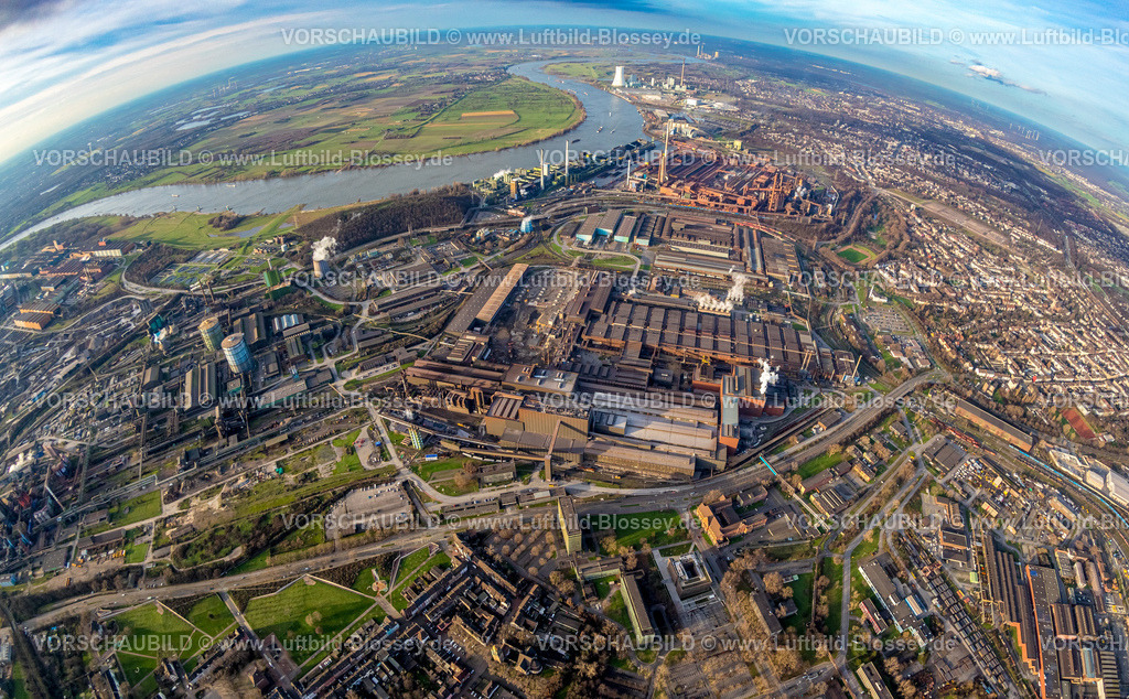 Duisburg230101080 | Luftbild, thyssenkrupp Steel Europe - Werkshafen Schwelgern, Marxloh, Duisburg, Ruhrgebiet, Nordrhein-Westfalen, Deutschland
