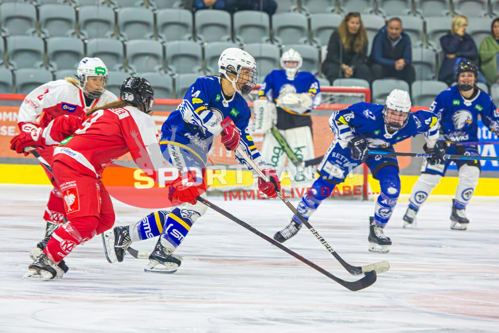 Eishockey DEBL 2023/24 | Eishockey DEBL 2023/24, KAC Frauen - Villach Lady Hawks am 27.09.2023 in Klagenfurt (Heidi Horten Arena), Austria, (Photo by Ernst Krawagner sport-fan.at) - Realisiert mit Pictrs.com