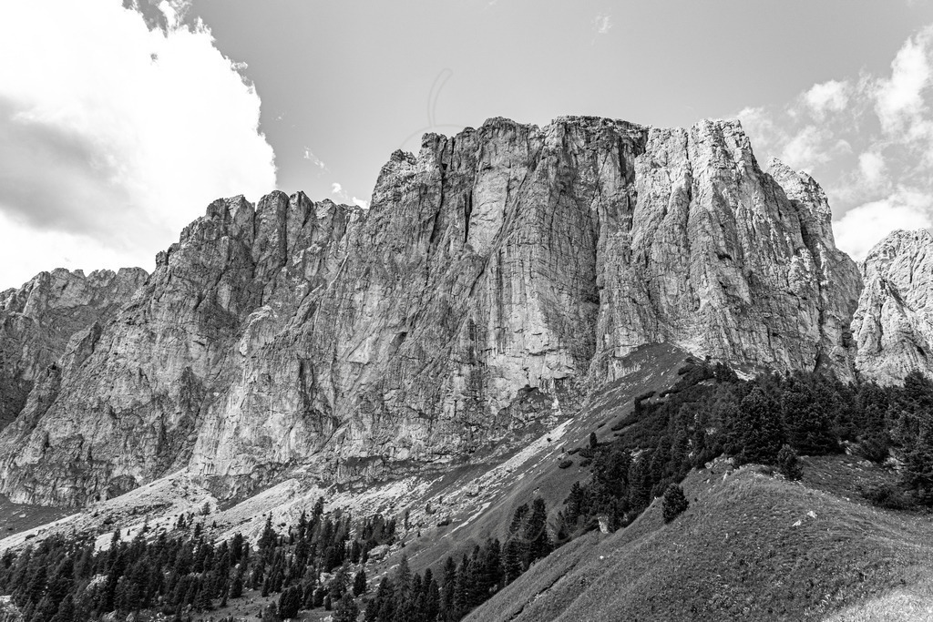 Dolomiten schwarz weiss | Ihre Fotografin im Lungau, ihre Fotografin im Mostviertel, Wandbilder Onlineshop, Imagefotos für Ihr Unternehmen,  - Realisiert mit Pictrs.com